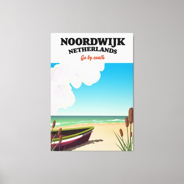 Noordwijk Nederländerna resaffisch Canvastryck (Framsida)