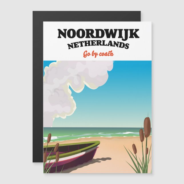 Noordwijk Netherlands-reseaffisch (Fram/baksida)