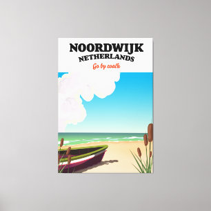 Noordwijk Netherlands-reseaffisch Canvastryck