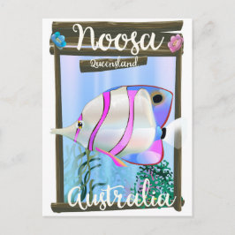 Noosa Australien vintage reseaffisch Vykort