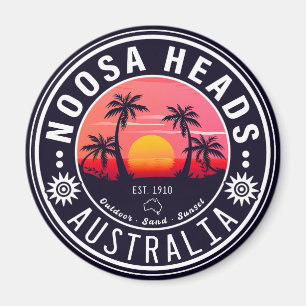 Noosa Head Australia Vintage Retro Souvenirs 80-ta Magnet