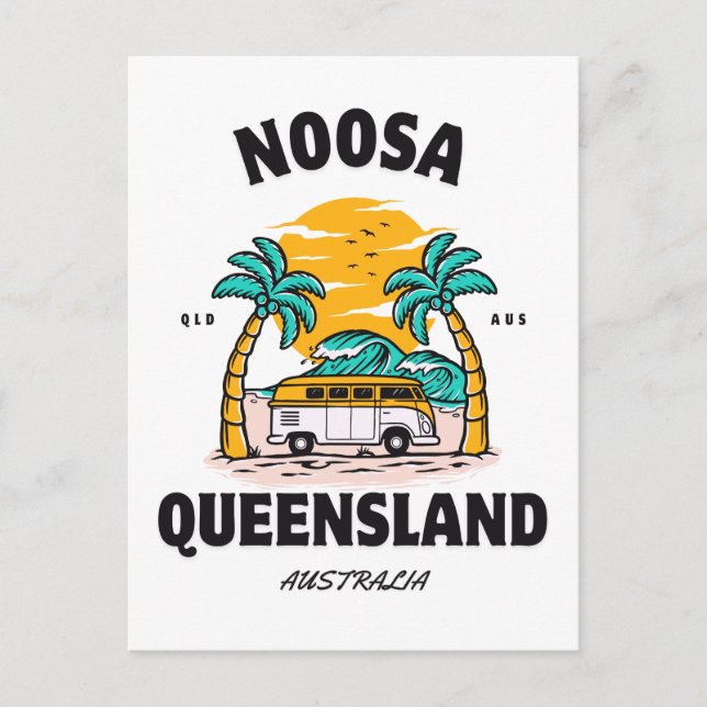 Noosa strand Queensland Vykort (Framsida)