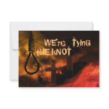 Noose och Graveyard Vi Gifter sig Bröllop