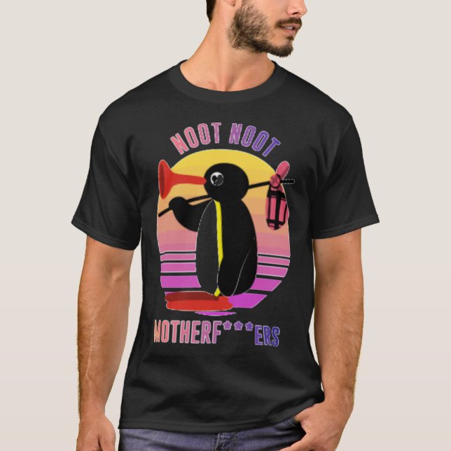 Noot not Pingu Shirt Noot Meme Gift, Pingu Noot N T Shirt (Framsida)