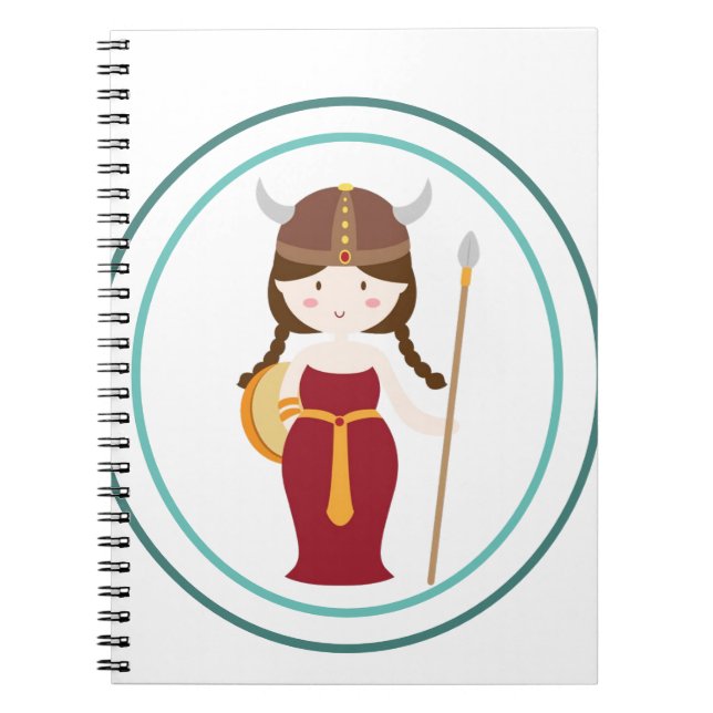 Nootbook - Viking Warrior Princess Anteckningsbok (Framsidan)