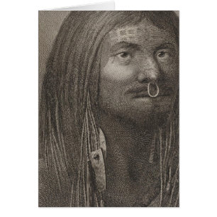 Nootka Man, British Columbia Hälsningskort