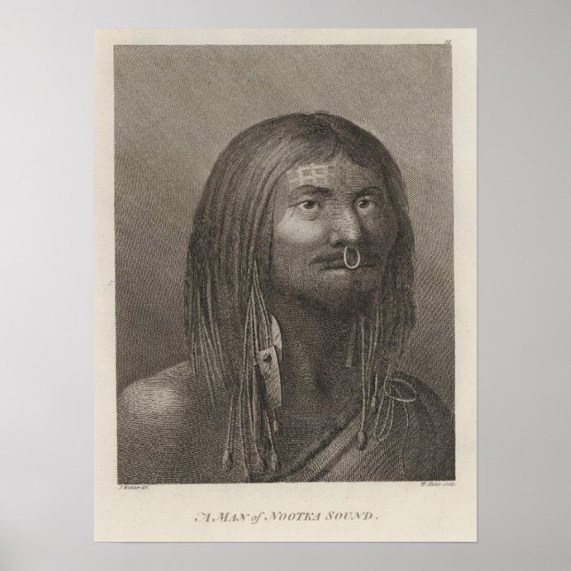 Nootka Man, British Columbia Poster (Framsidan)