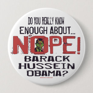 Nope Anti Obama knäppas Knapp