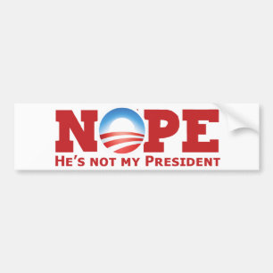 Nope anti-obama nobama bildekal