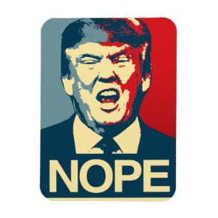 NOPE - Anti-Trumf affisch - Anti-Trumf - Magnet