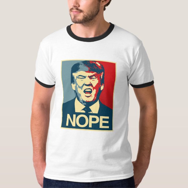 NOPE - Anti-Trumf affisch - Anti-Trumf - T-shirt (Framsida)