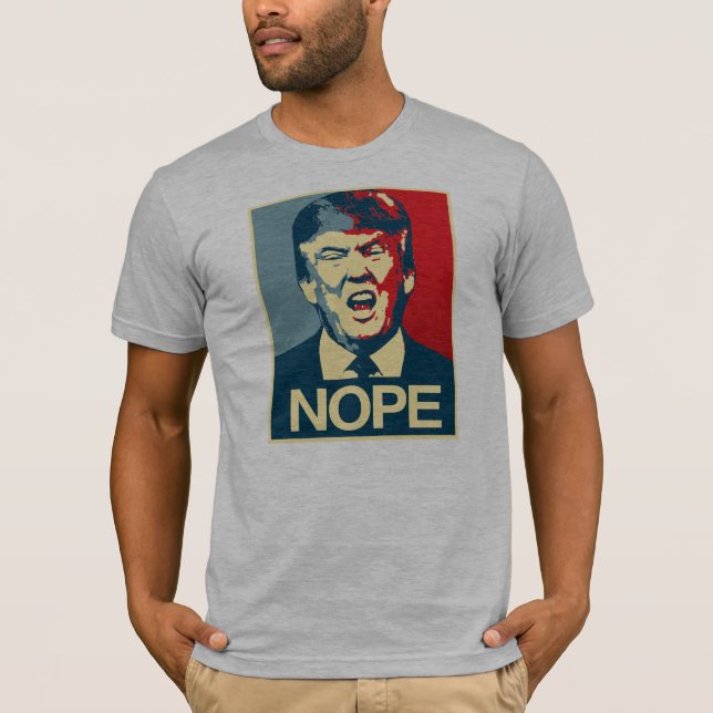 NOPE - Anti-Trumf affisch - Anti-Trumf - Tee Shirt (Framsida)