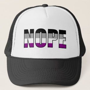 Nope Asexuellt Pride Flagga Ace Pride Keps