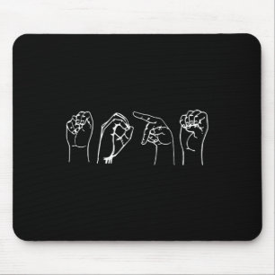 Nope ASL Pro Döv Awareness Sign Language Interpre Musmatta