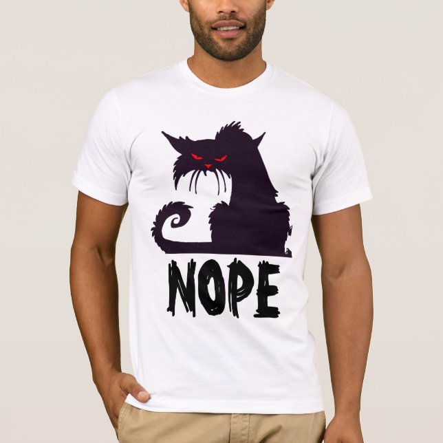 NOPE BLACK CAT T-shirts (Framsida)
