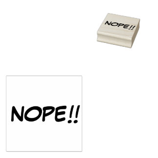 "NOPE" Bläck Frimärke Stämpel