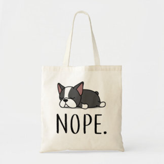 Nope Boston Terrier Tygkasse