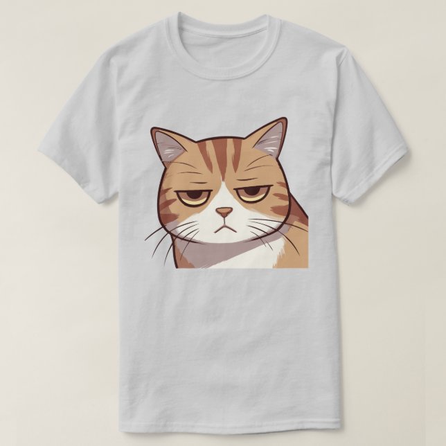 Nope Cat T Shirt (Design framsida)