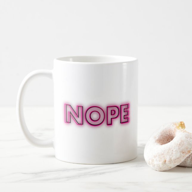 NOPE Coffee Mugg (Med munk)