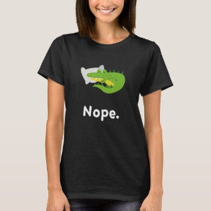 Nope Crokodil Crokodils Nap Svilopajama T Shirt