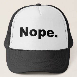 Nope design i svart truckerkeps
