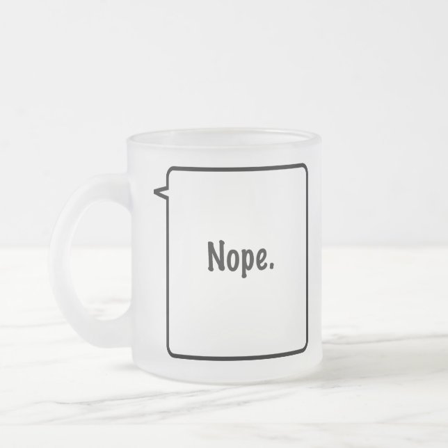 NOPE Frosted Mugg (Vänster)