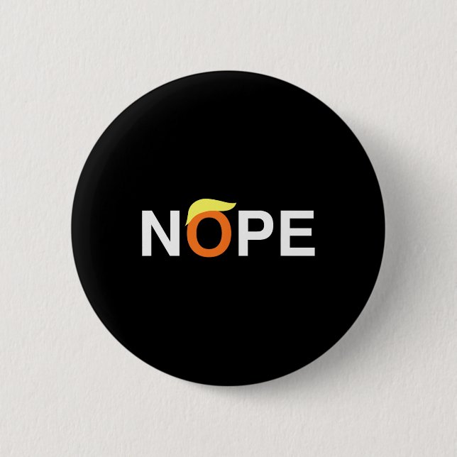 Nope Funny Anti-trump Knapp (Framsida)
