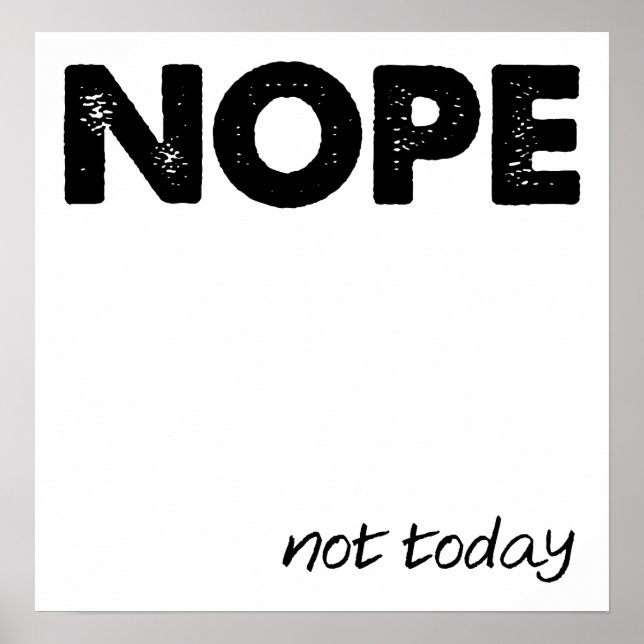 Nope Funny Poster (Framsidan)