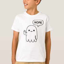 Nope Ghost | Funny Minimal Kids T-Shirt