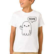 Nope Ghost | Rollig Minimal Barn T-Shirt