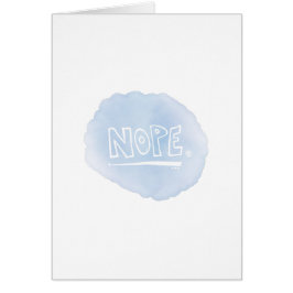 Nope Hälsningskort