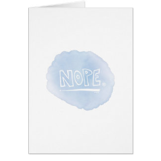 Nope Hälsningskort