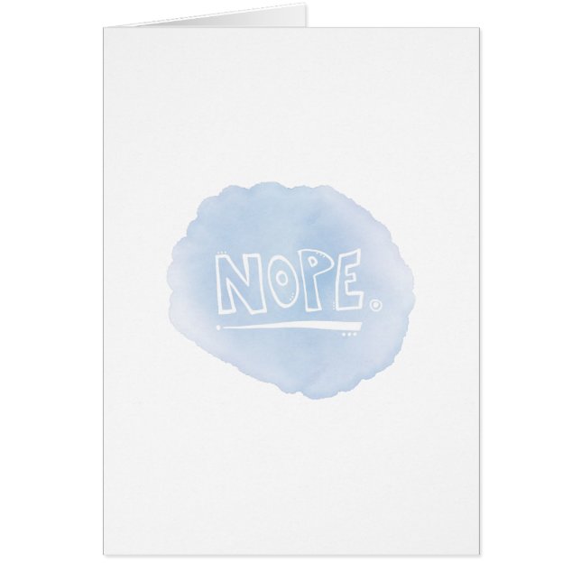 Nope Hälsningskort (Framsidan)