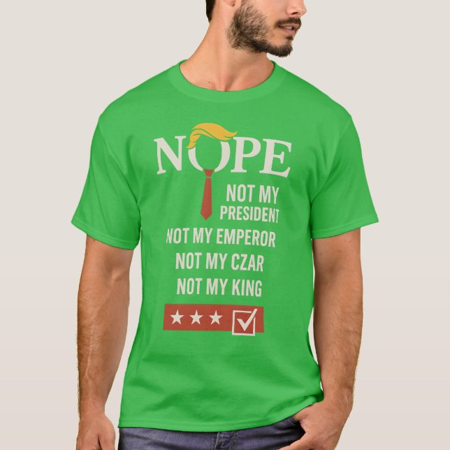 NOPE - Inte min talman T Shirt (Framsida)