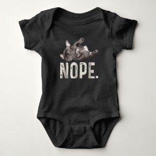 Nope Lazy Fransk Bulldog Älskare Gift T Shirt