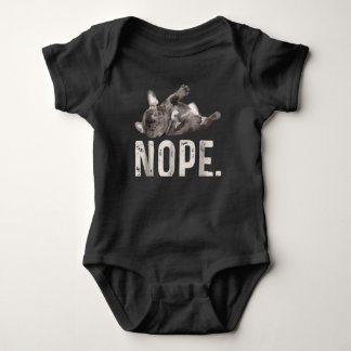 Nope Lazy Fransk Bulldog Älskare Gift T Shirt