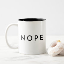 NOPE Modern Trendig Typografi