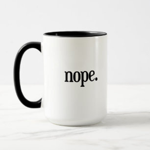 Nope mugg - rolig kontorskaffemugg