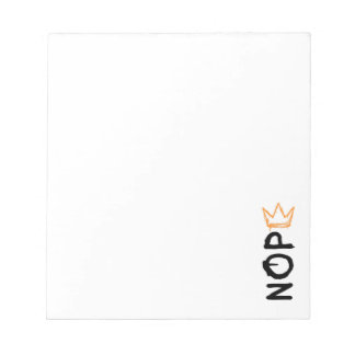 Nope No Kings America Democracy Anti-Trump I Anteckningsblock