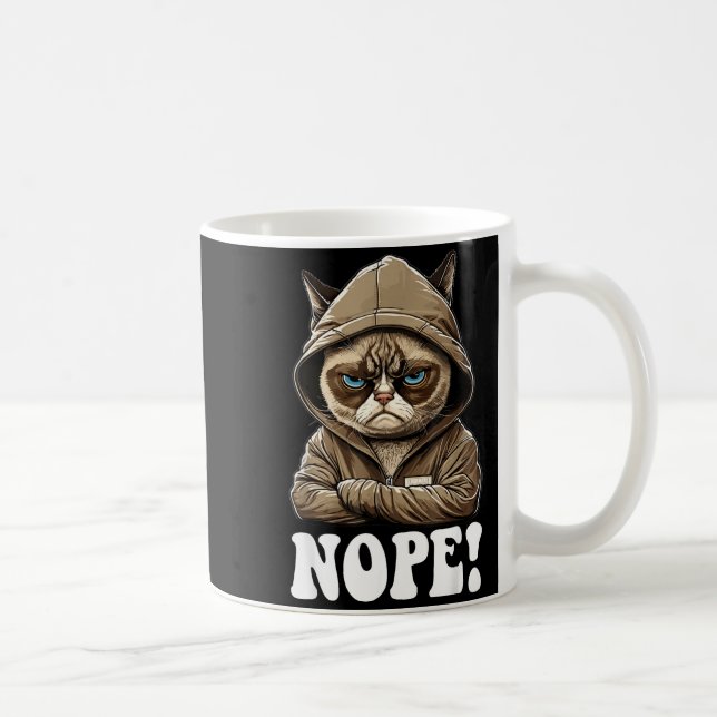 Nope! Nope - Employee Work Colleagues Teenager Cat Kaffemugg (Höger)