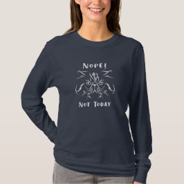 NOPE Not Today Grumpy Cat Face T Shirt