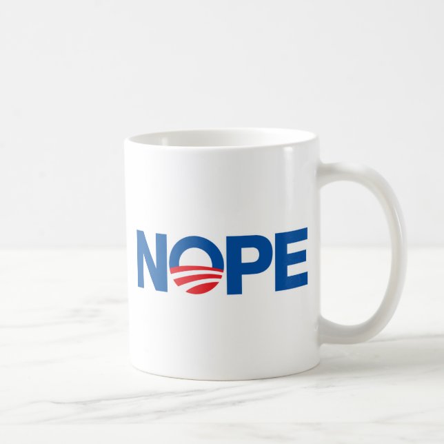 Nope Obama Kaffemugg (Höger)