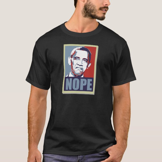 nope obama t-shirt (Framsida)