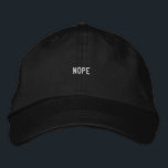 Nope Pappa broized Hat Broderad Keps<br><div class="desc">Nope Pappa broized Hat</div>