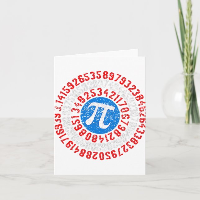 Nope Pi Day Funny Ansikte Mask Teacher Student Qua Kort (Framsida)