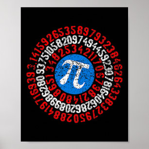 Nope Pi Day Funny Ansikte Mask Teacher Student Qua Poster