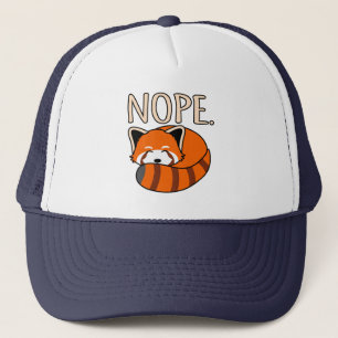 Nope Red Pandas Cute Pet Animal Panda Älskare Gra Keps