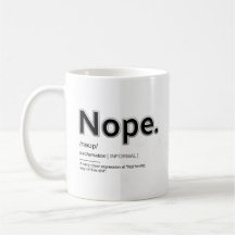 Nope roligt kaffe mugg