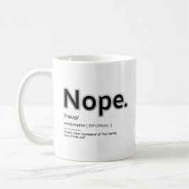 Nope roligt kaffe mugg