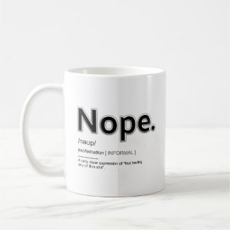 Nope roligt kaffe mugg